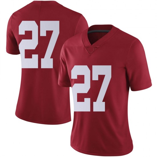 Alabama Crimson Tide Women's Joshua Robinson #27 No Name Crimson NCAA Nike Authentic Stitched College Football Jersey FK16X73LX